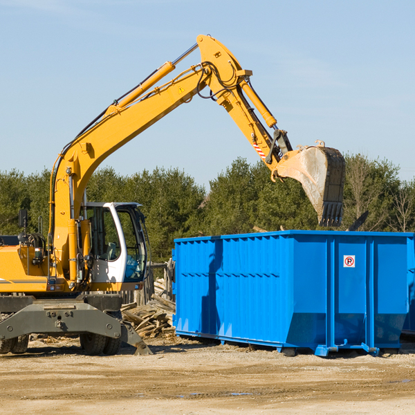 are there any restrictions on where a residential dumpster can be placed in Old Monroe